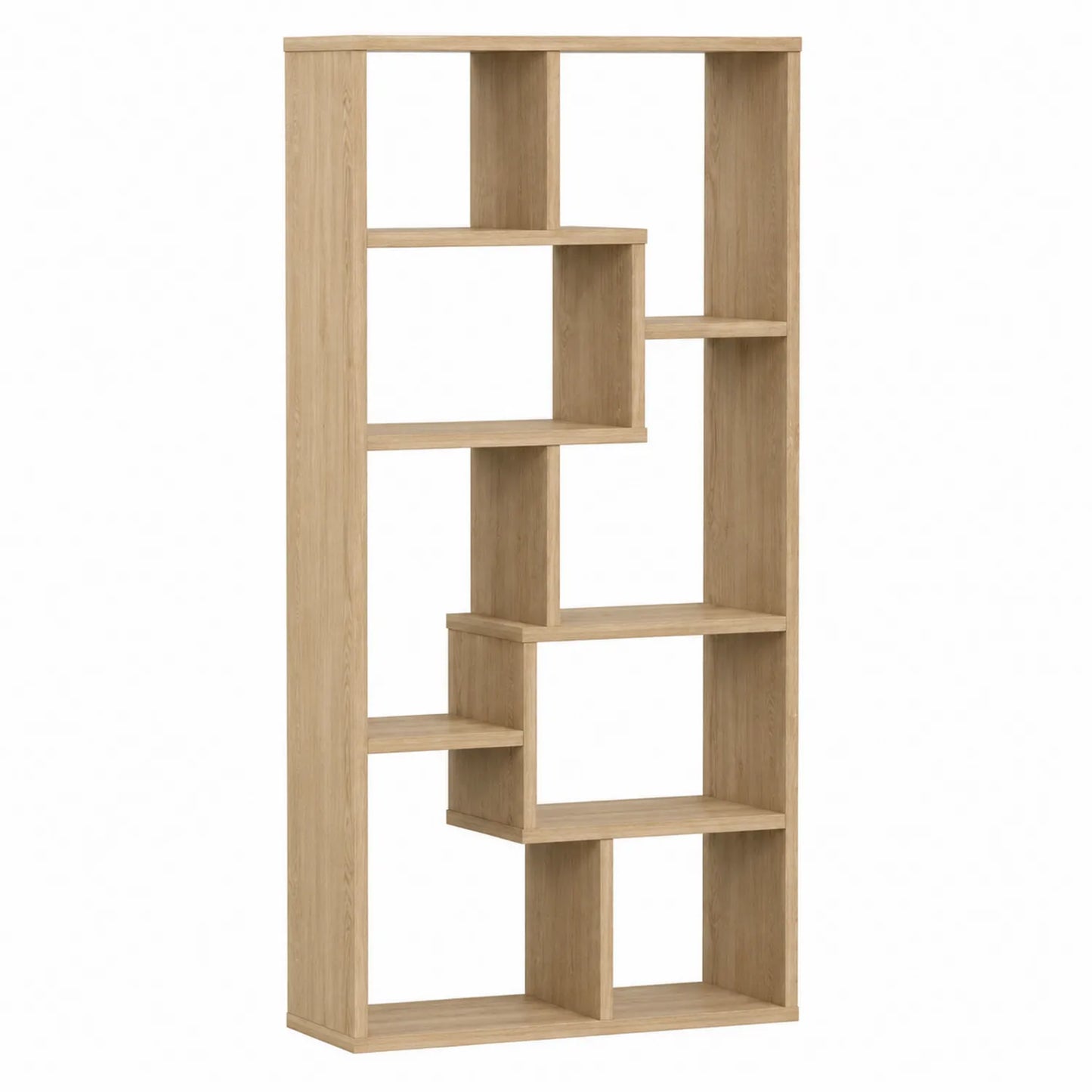 Estantería de Madera Geométrica Roble 185x80x25 cm